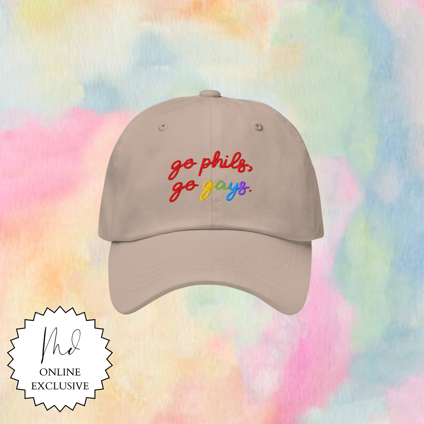 Go Phils, Go Gays Embroidered Hat