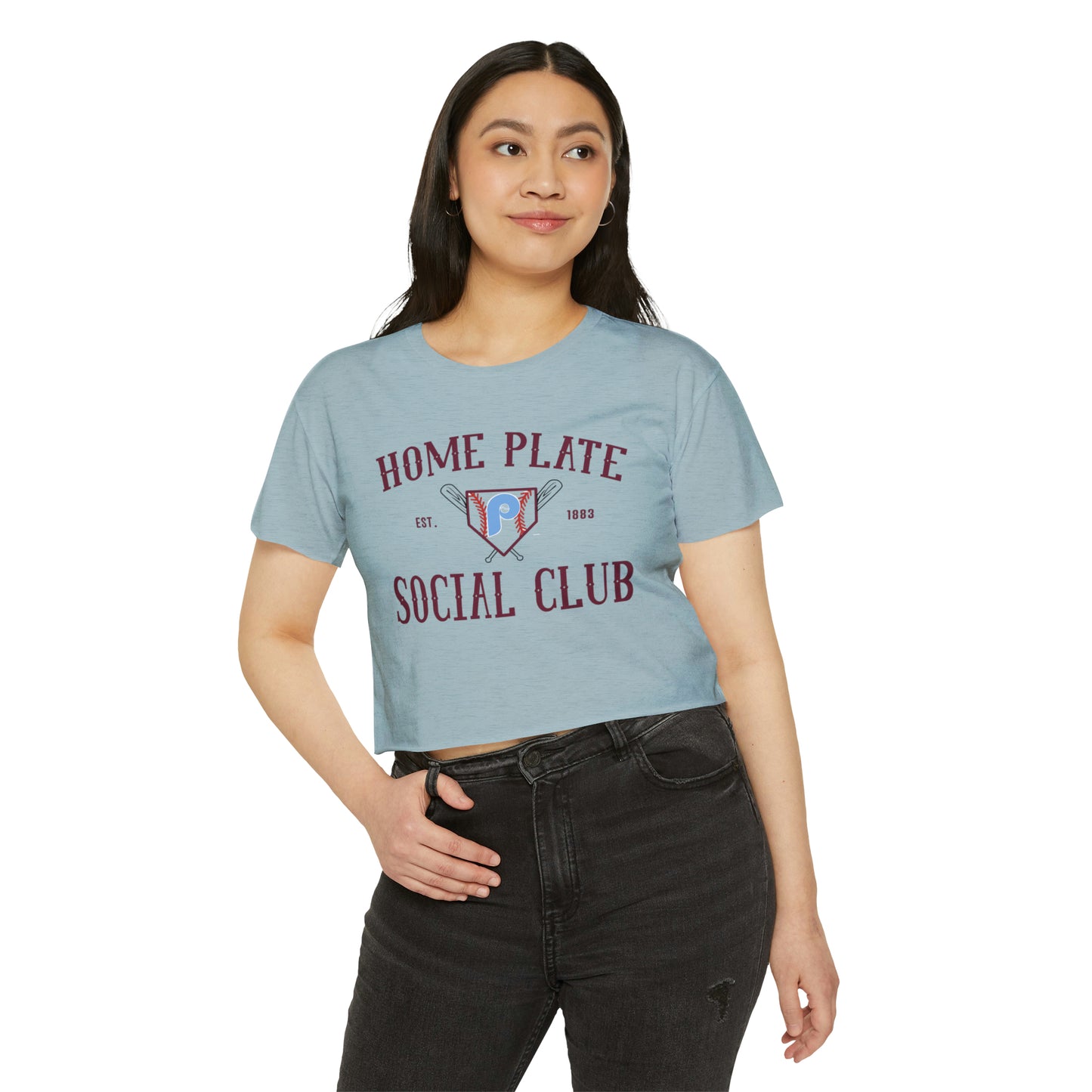 Home Plate Social Club Crop Top