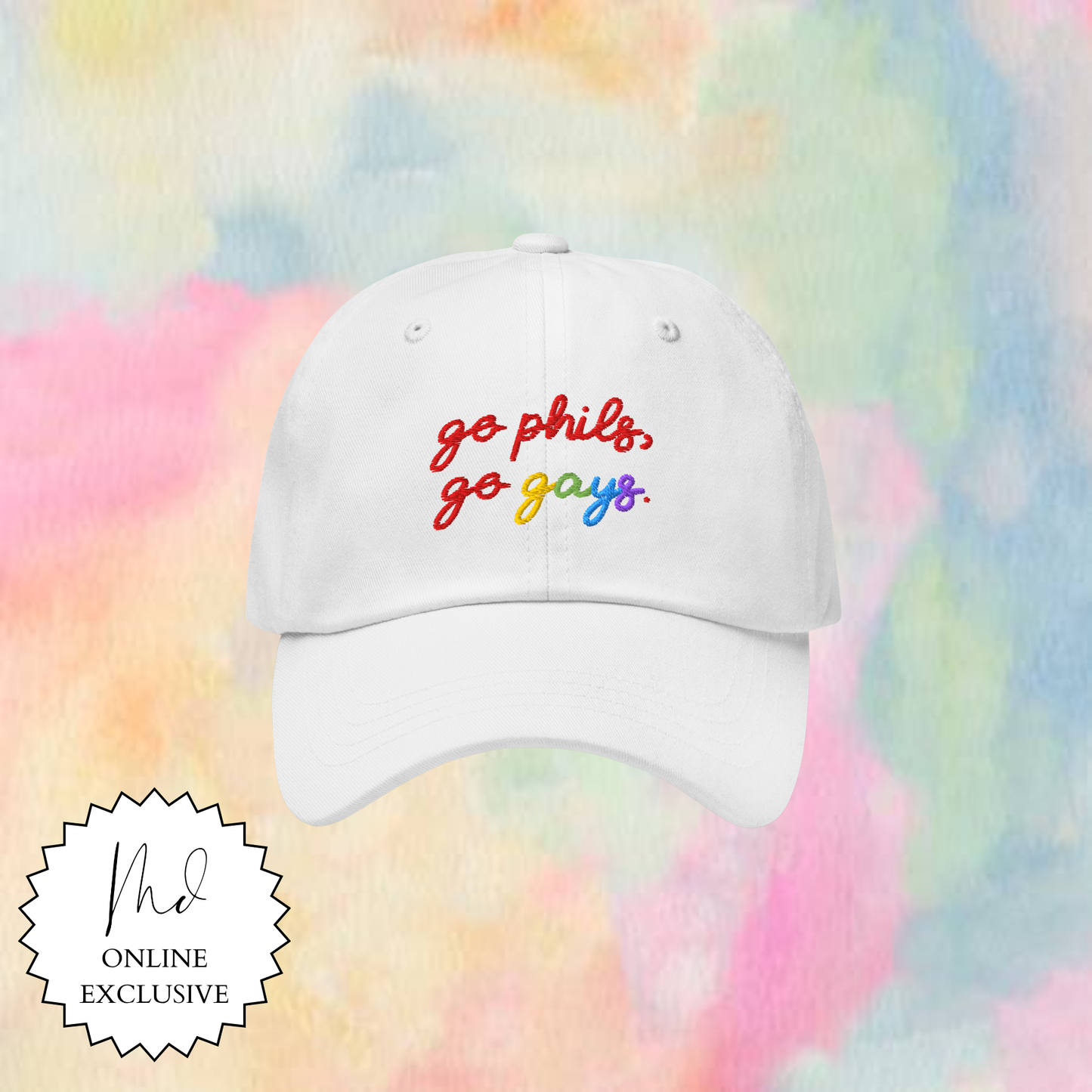 Go Phils, Go Gays Embroidered Hat
