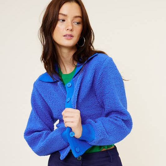 Cropped Teddy Jacket