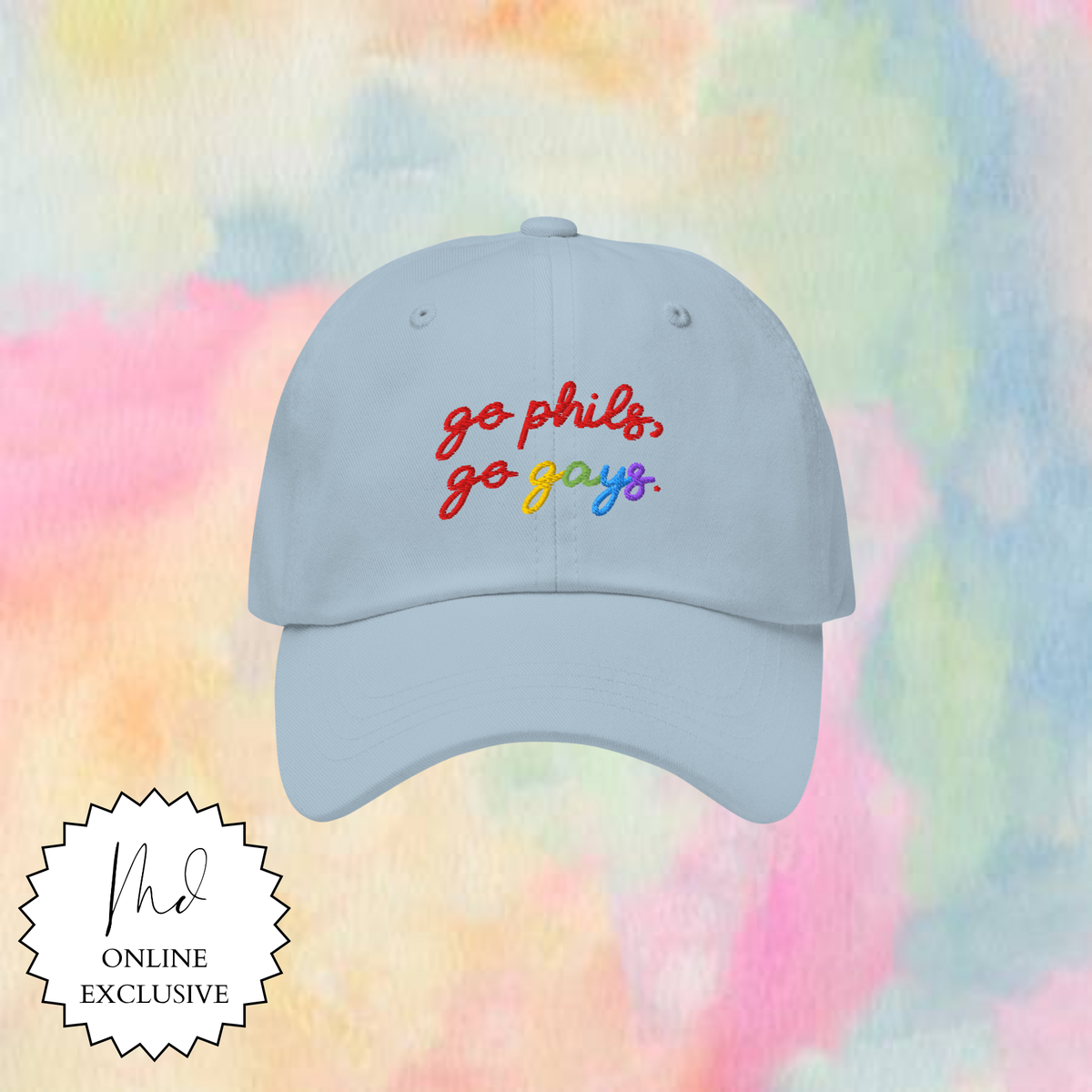 Go Phils, Go Gays Embroidered Hat