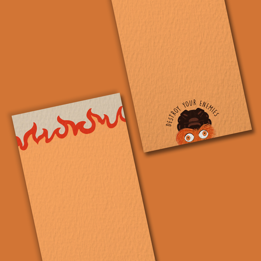 Destroy Your Enemies Philadelphia Gritty Funny Notepad