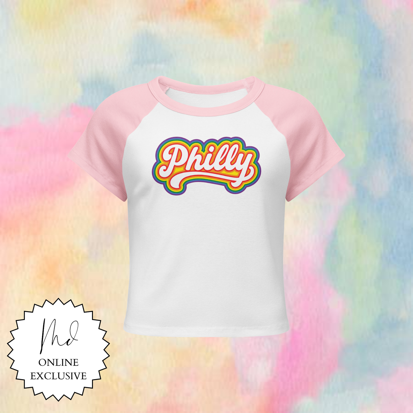 Retro Inspired Philly Pride Women's Baby Tee