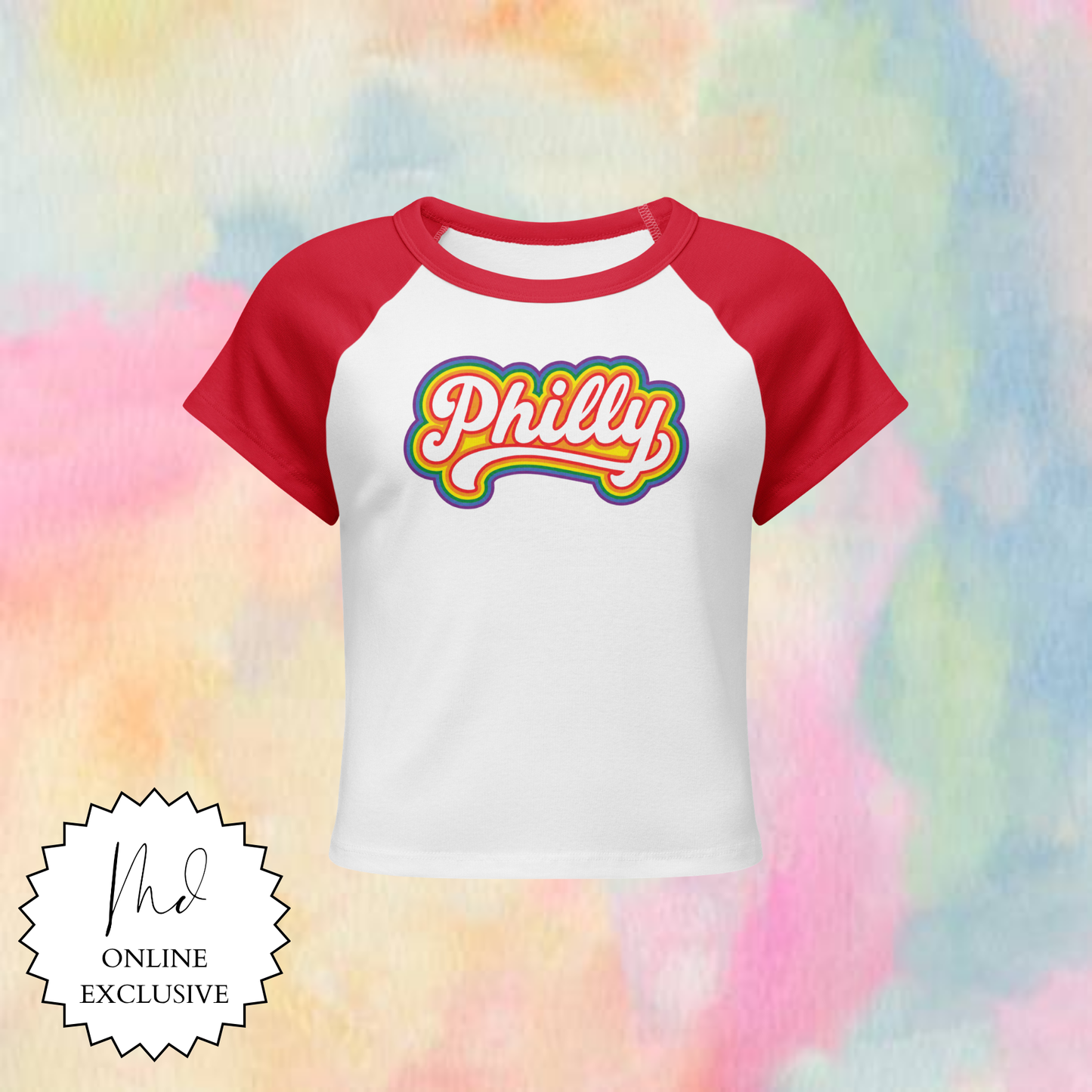 Retro Inspired Philly Pride Women's Baby Tee