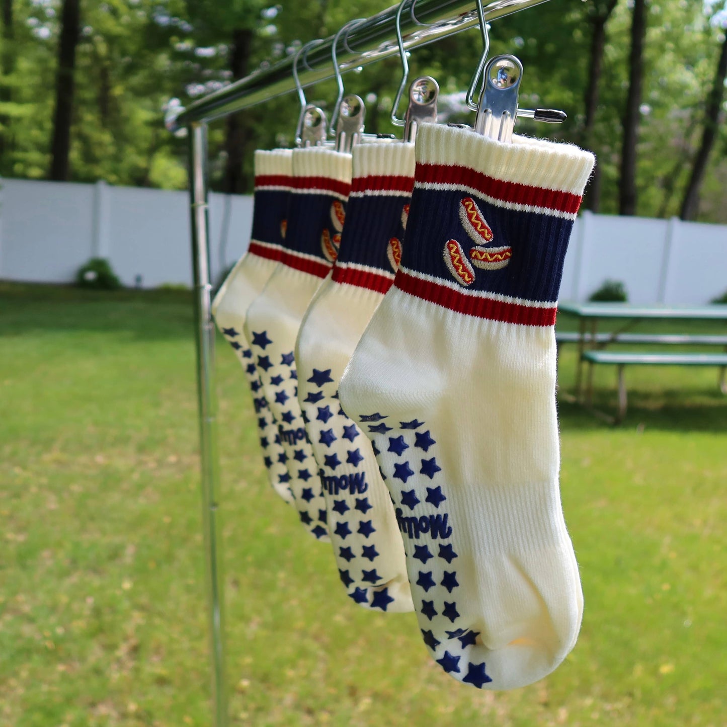 Hot Dog Grip Socks