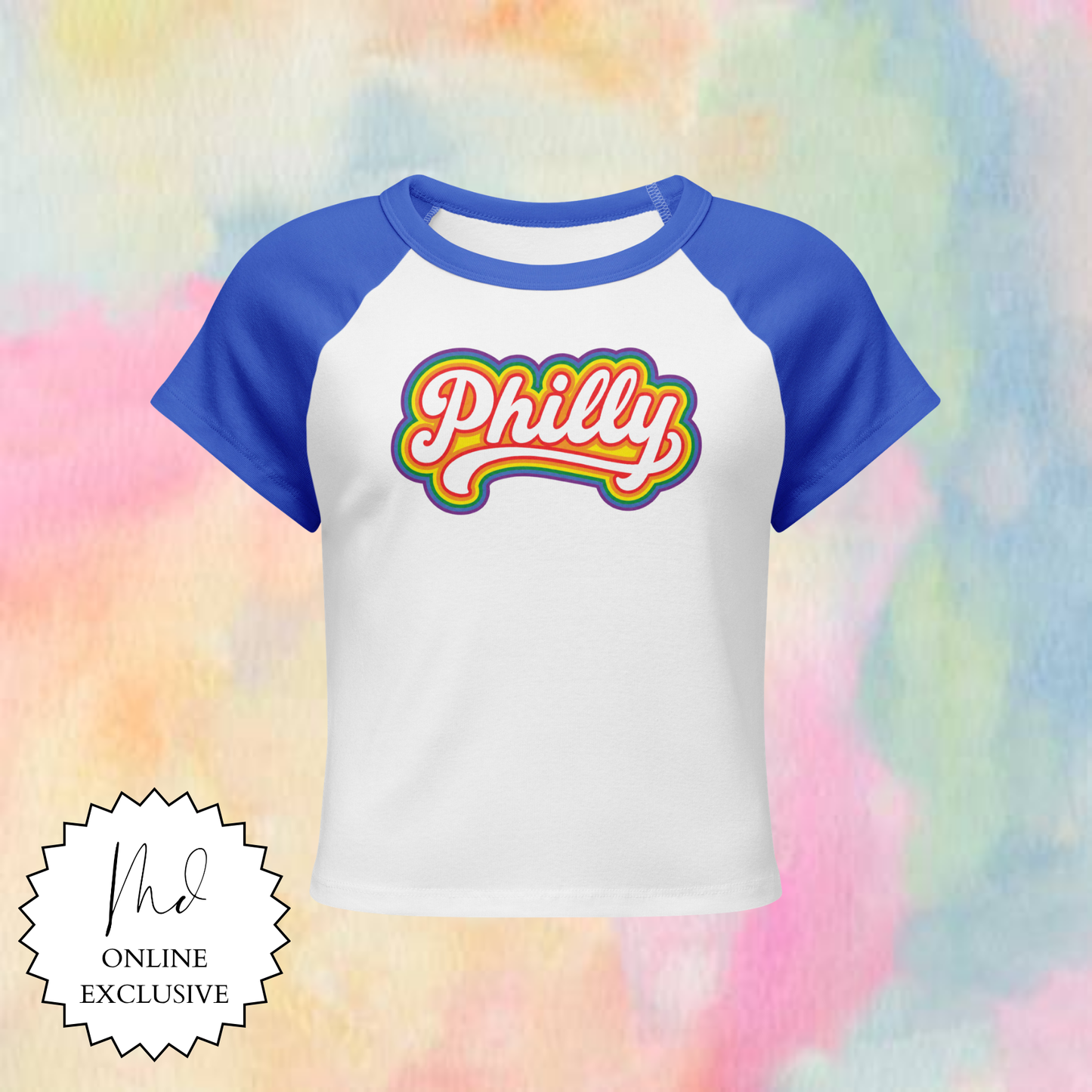 Retro Inspired Philly Pride Women's Baby Tee
