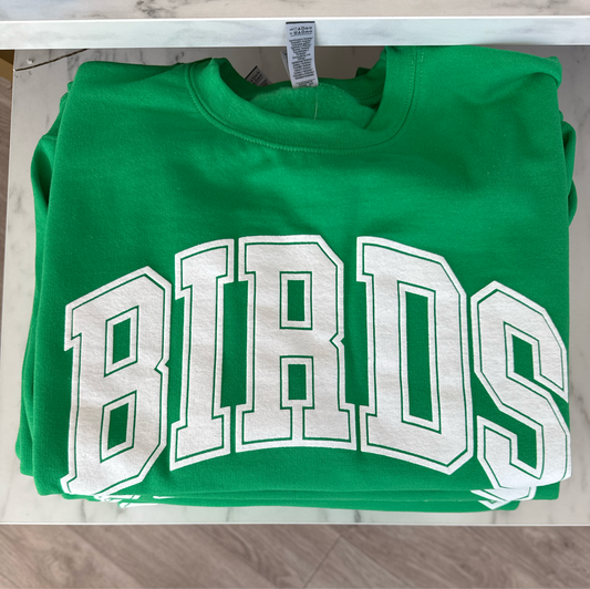 Birds Puff Crewneck