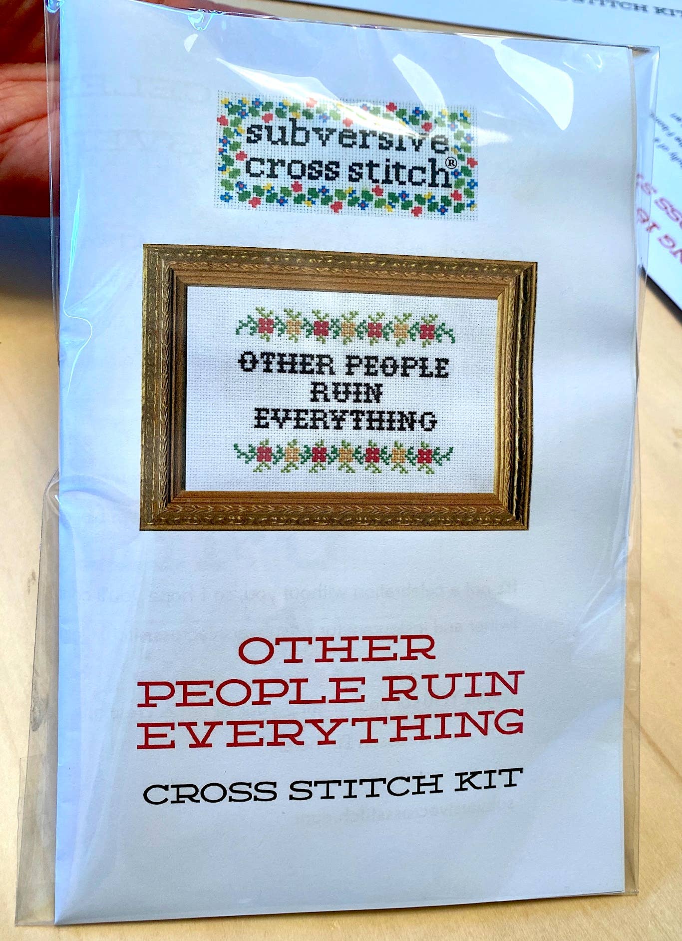 Did you take your meds? Deluxe Cross Stitch Kit