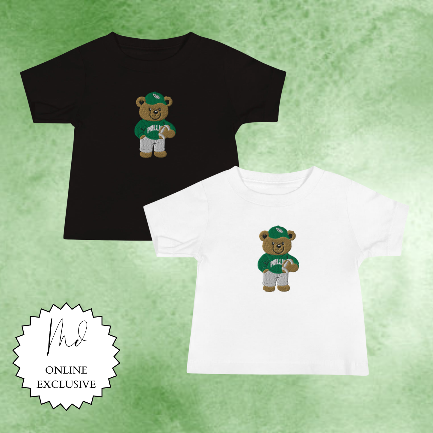 Youth/Baby Philly Teddy Bear Embroidered Tee