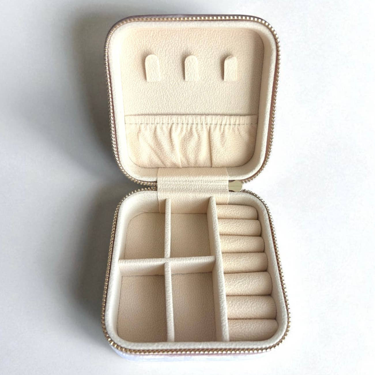 Birds Velvet Jewelry Travel Case