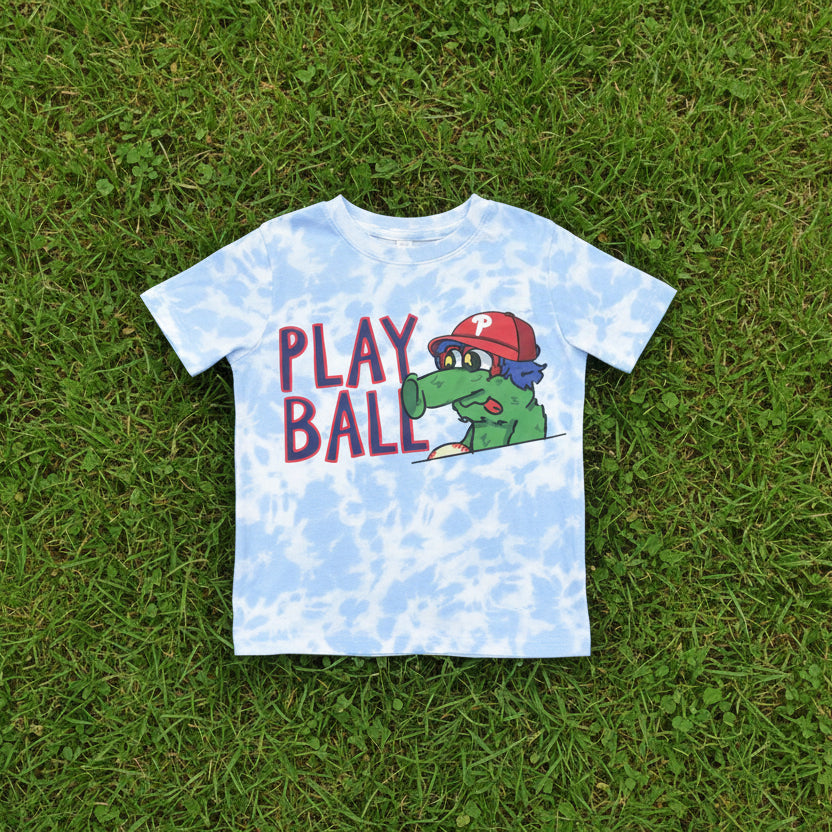 Play Ball Phanatic Tie Dye Kids T-Shirt