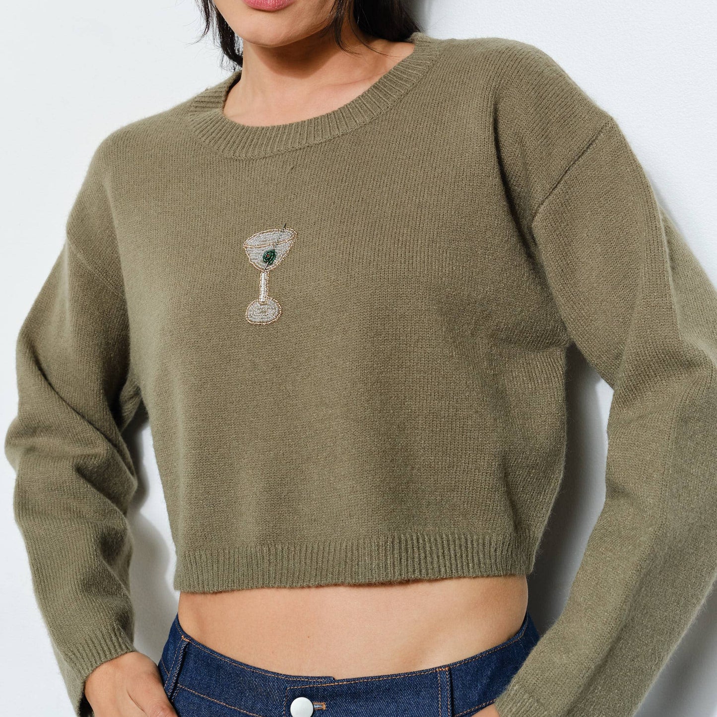 Dirty Martini Beaded Sweater