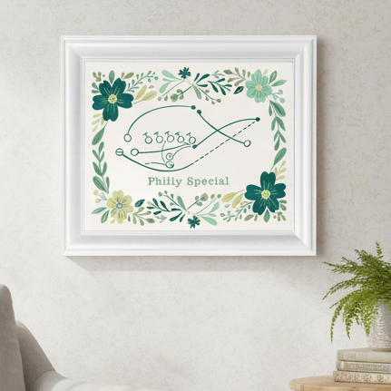 Philly Football Art Print Wall Art