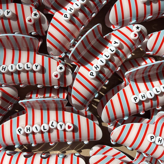 Minor Details Philly Striped Claw Clips