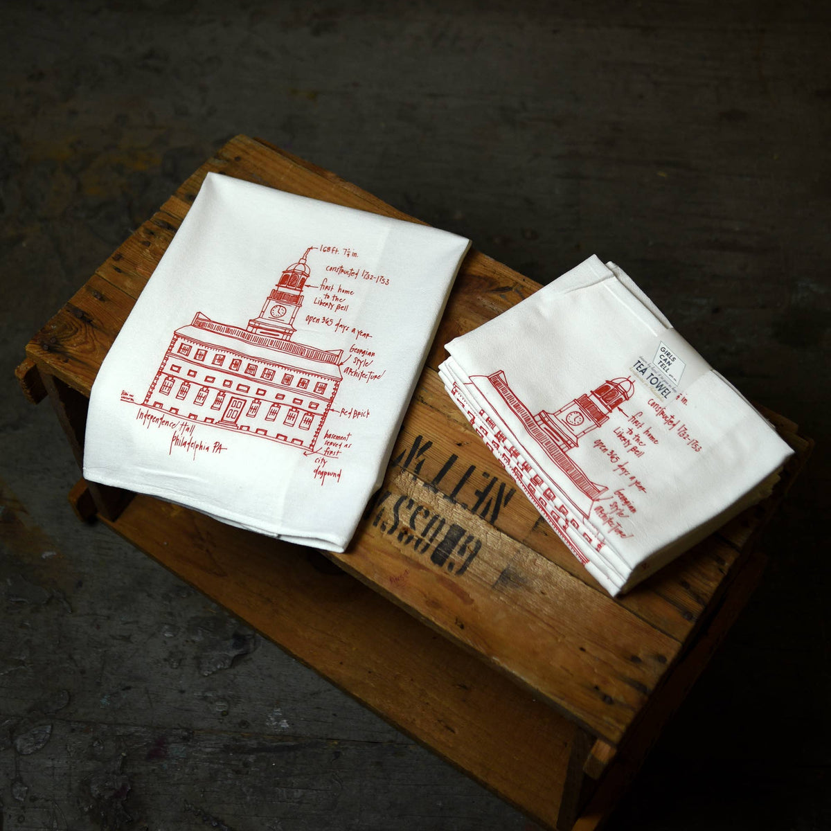 Independence Hall Tea Towel