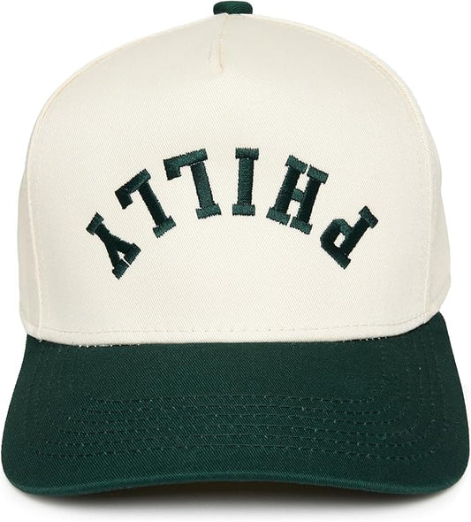 Philly Green & Beige Upside Down Cap