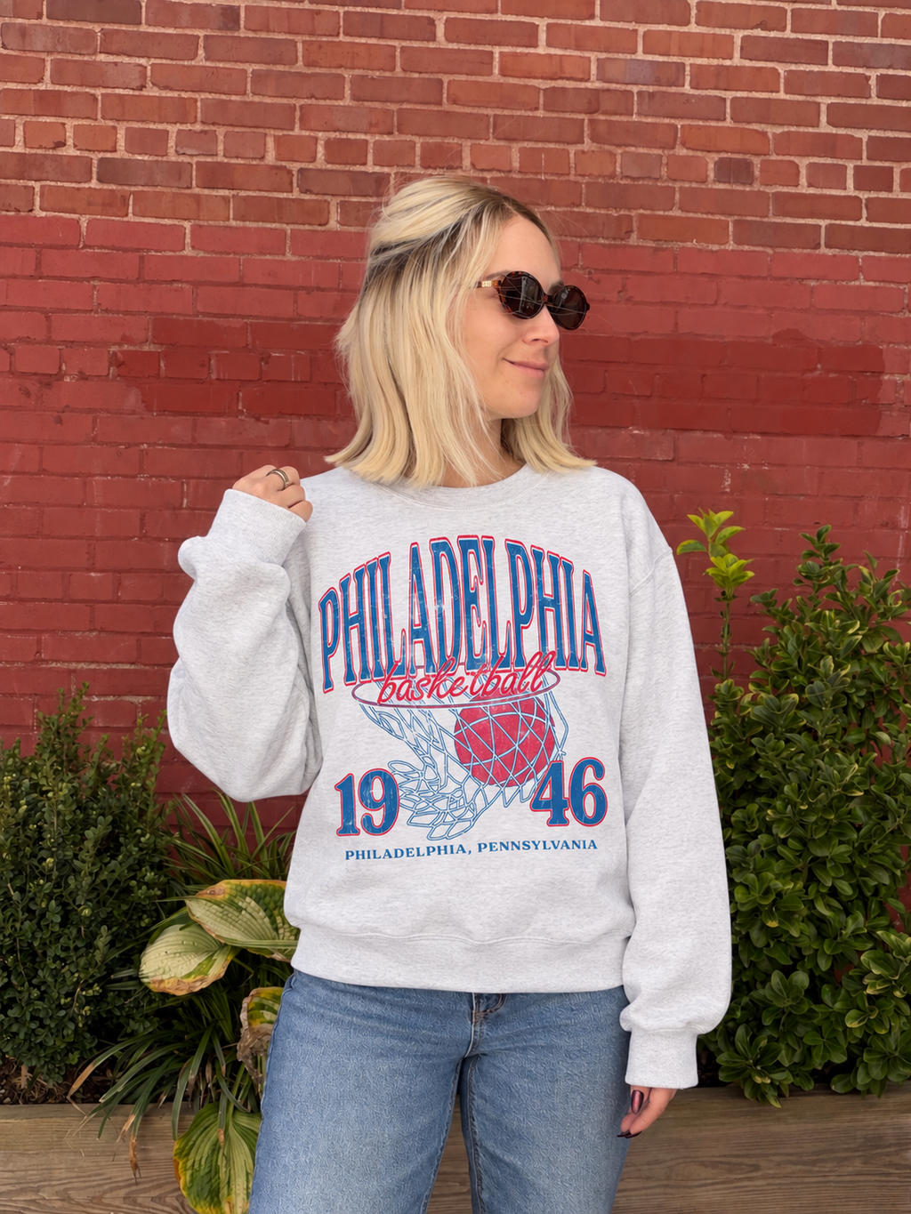 Phila. Basketball Crewneck - Multiple Colors