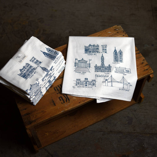 Philadelphia Landmarks Tea Towel