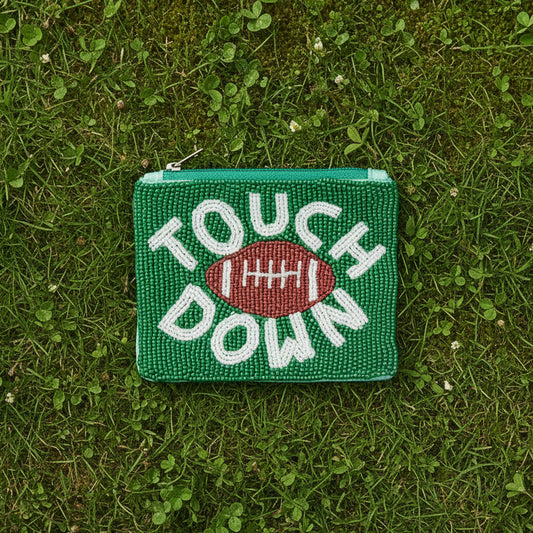 Touch Down Beaded Coin Purse