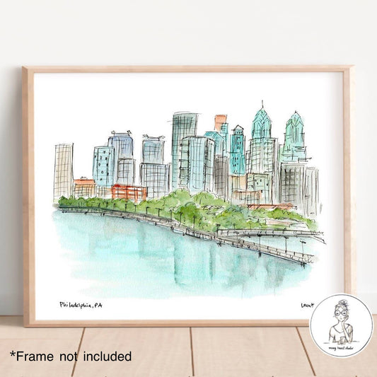 Philadelphia Skyline Art Print