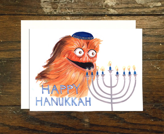 Gritty Hanukkah Greeting Card