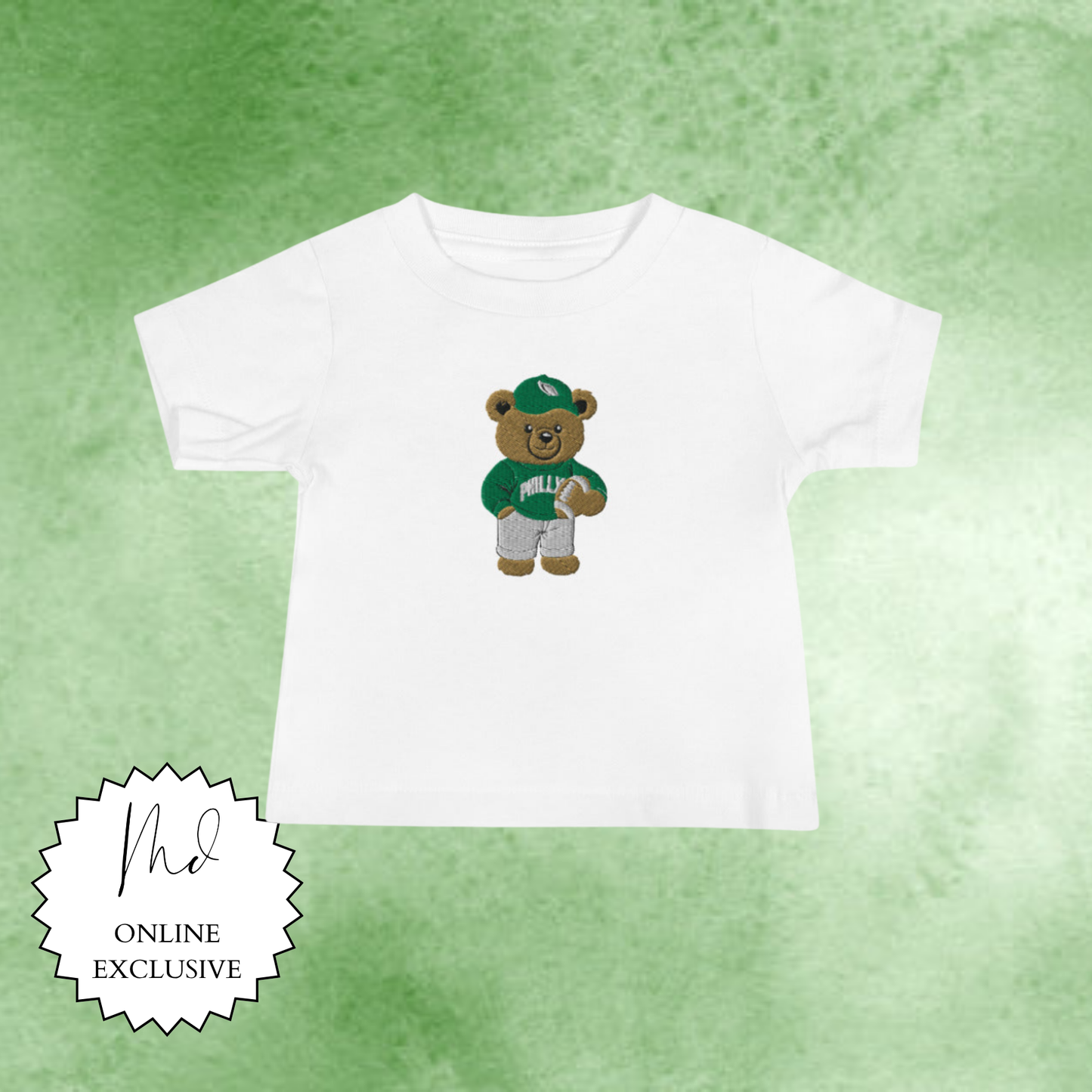Youth/Baby Philly Teddy Bear Embroidered Tee