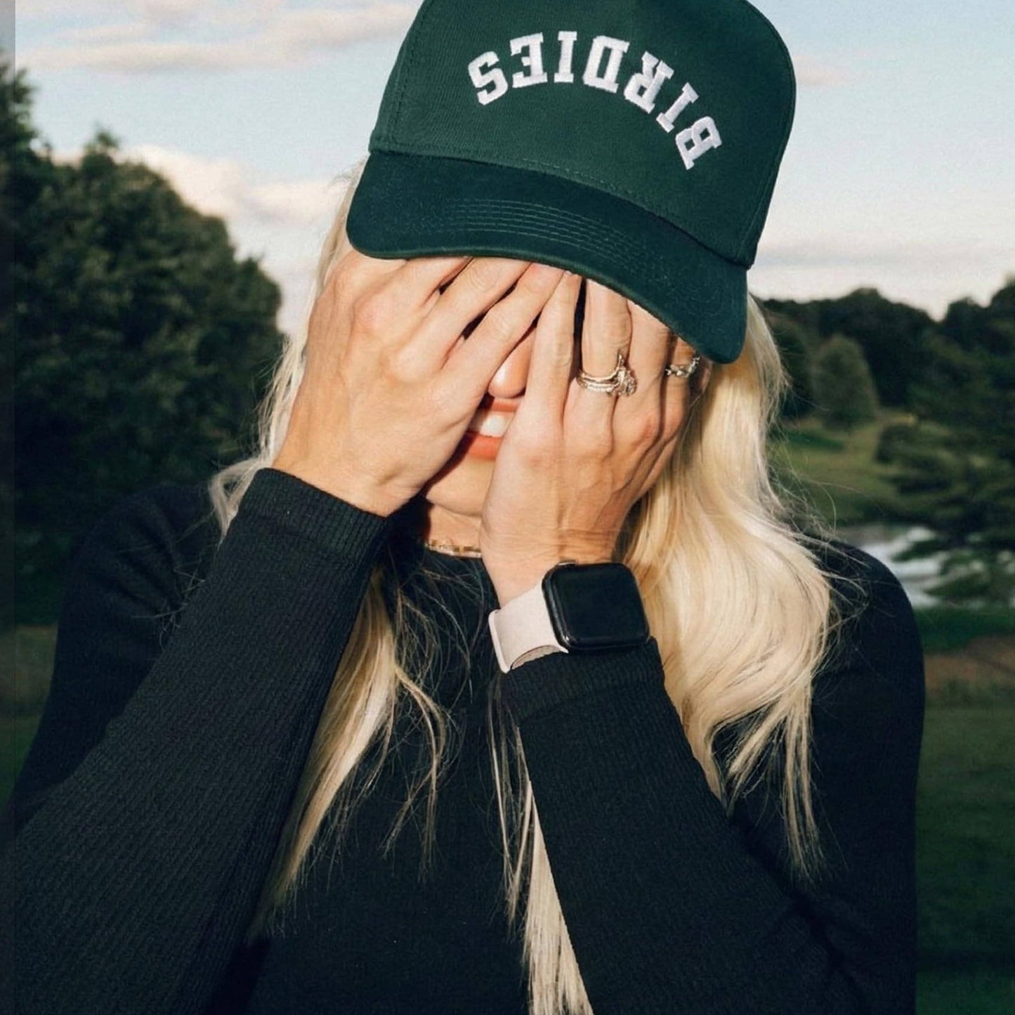 Birdies Green Upside Down Trucker Hat