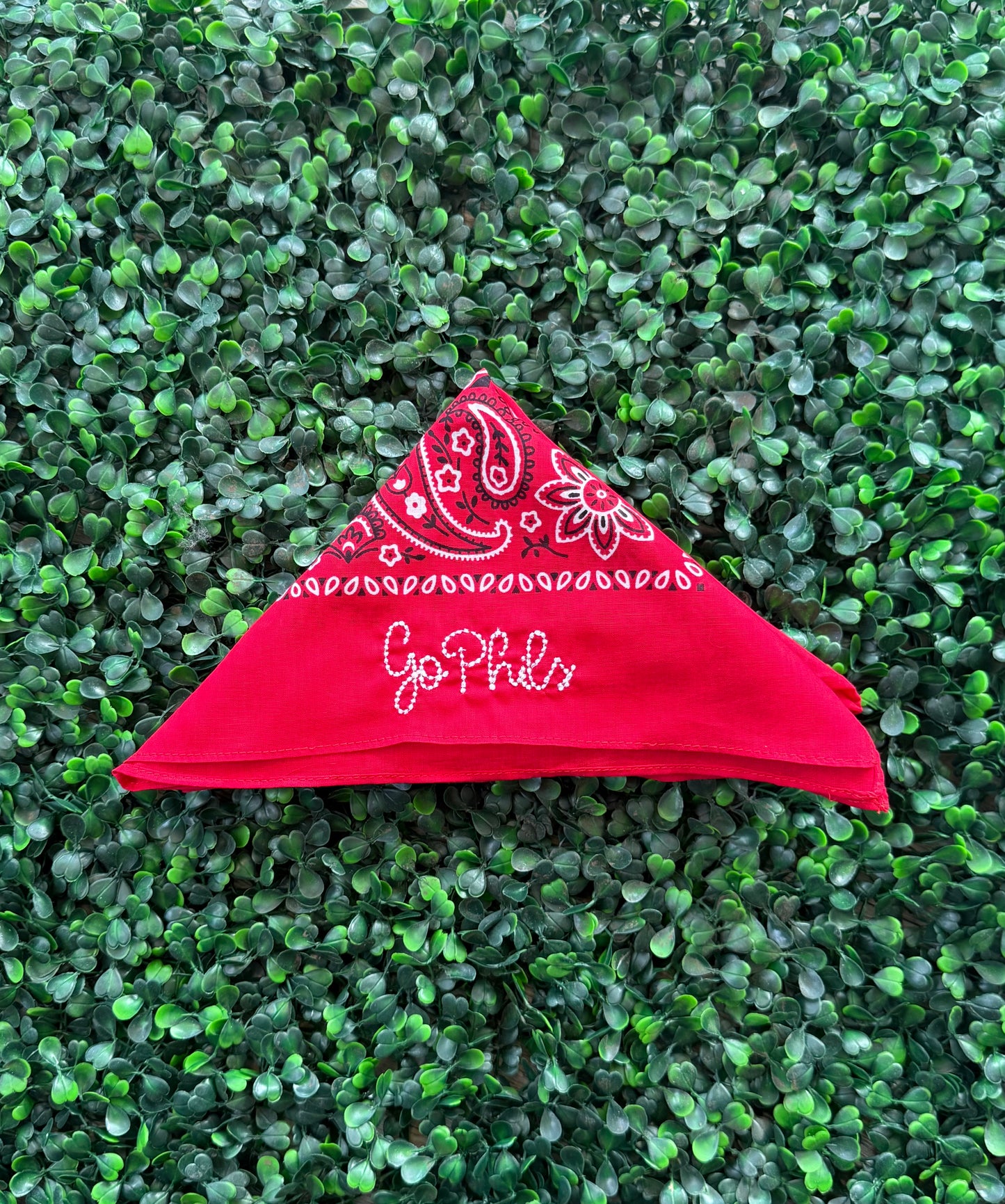 Go Phils Chain Stitch Bandana