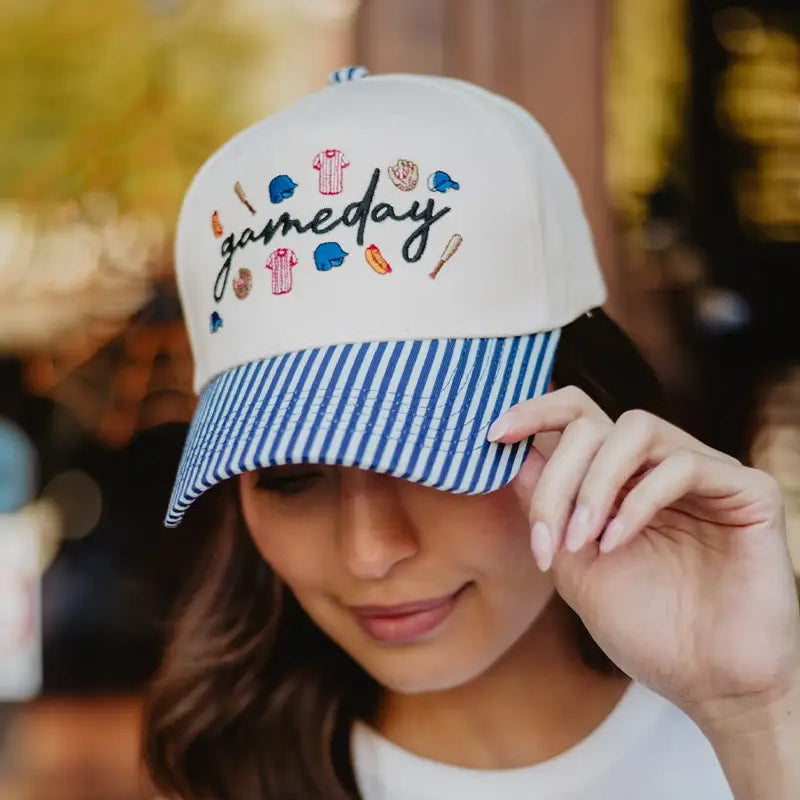 Gameday Baseball Doodles Hat - Multiple Colors!