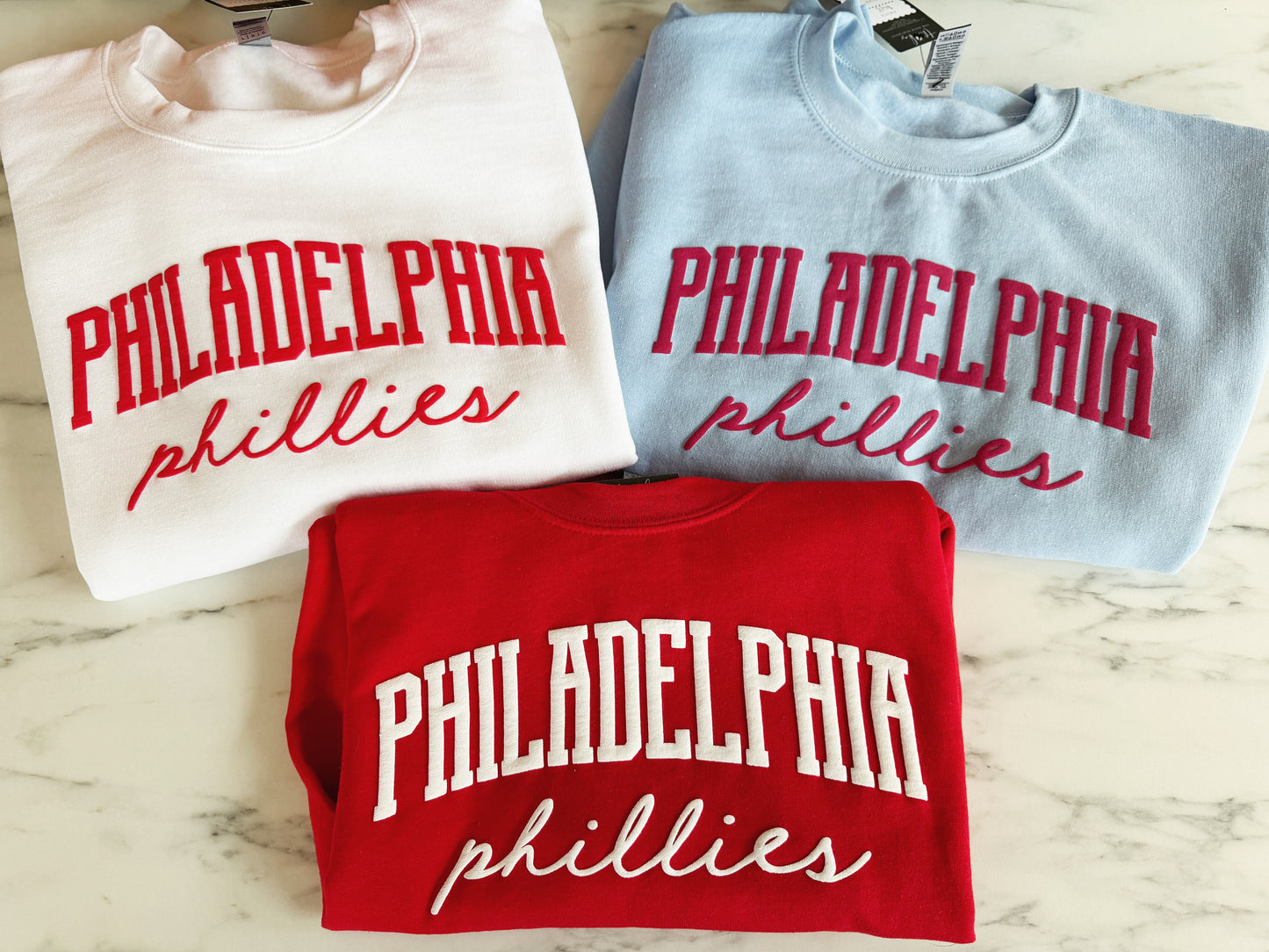 Philadelphia // Phillies Puff Crewneck Sweatshirt