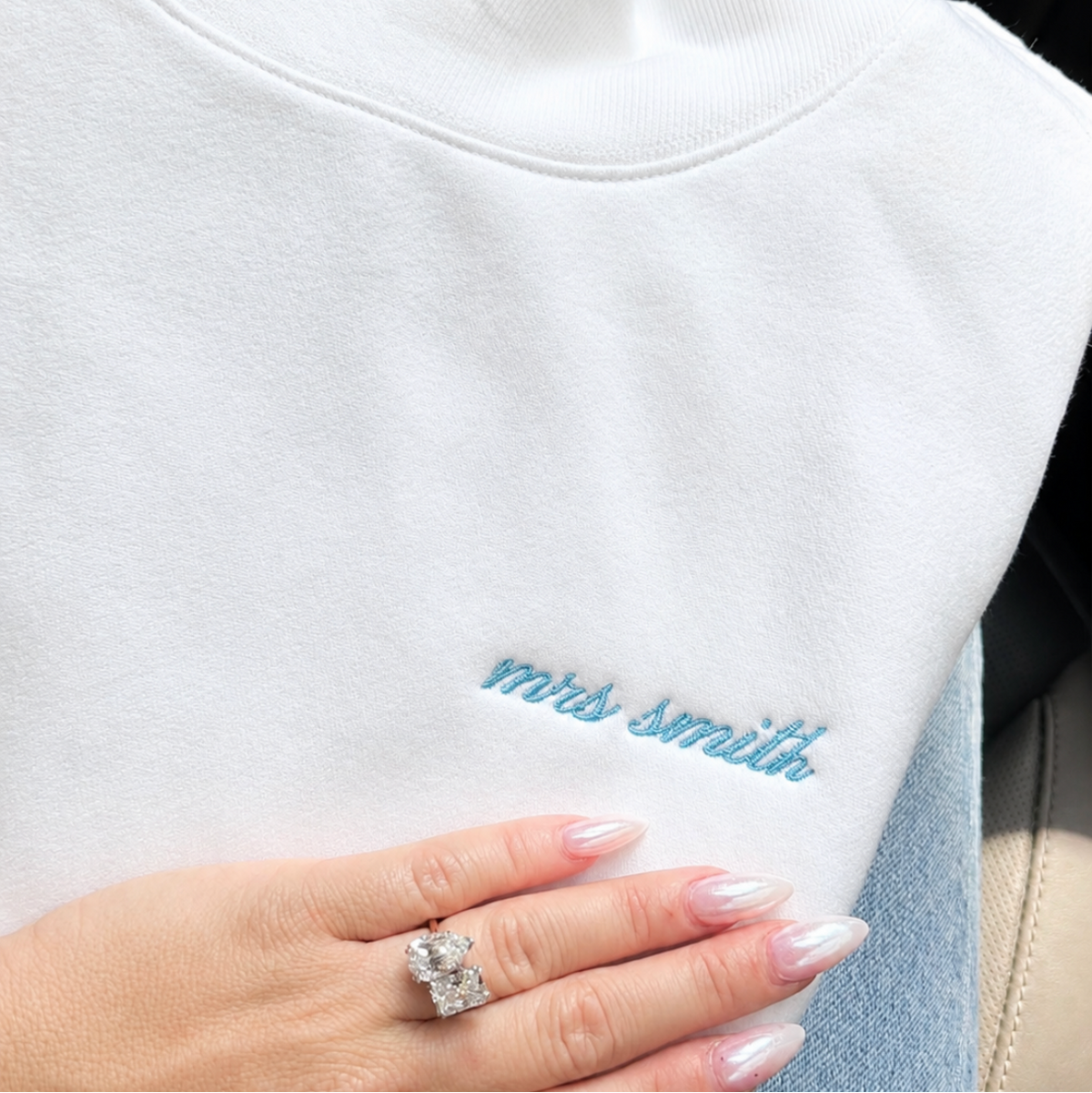 Customized Bridal Mockneck Sweatshirt