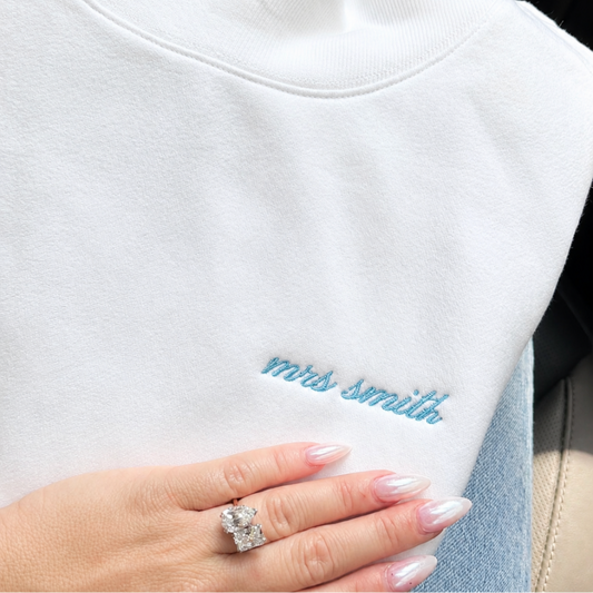 Customized Bridal Mockneck Sweatshirt