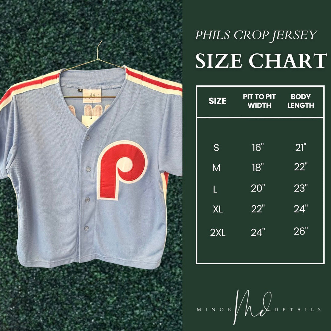 Philly Crop Jersey - Blue