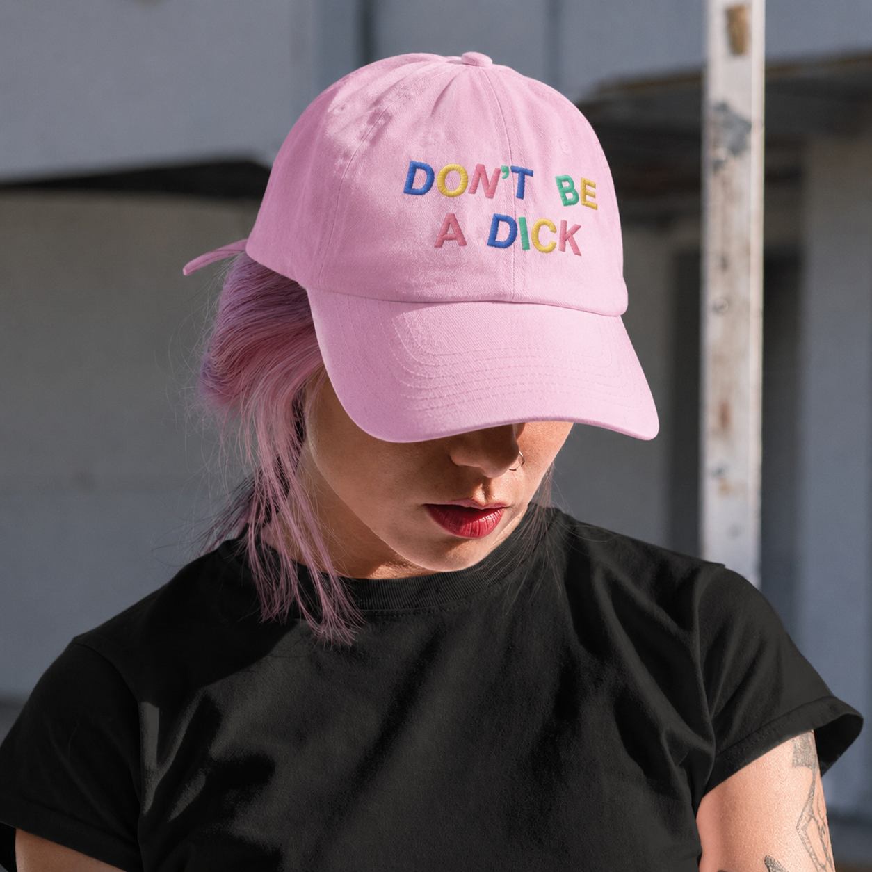 Don't Be A Dick Embroidered Dad Hat