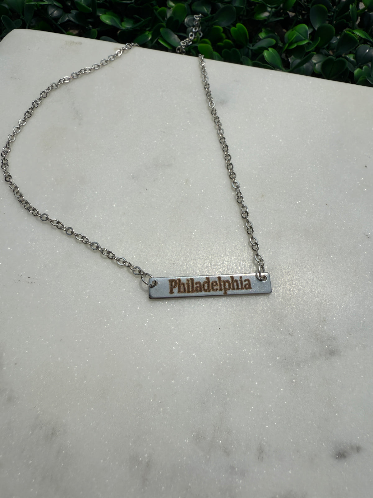 Philadelphia Bar Necklace
