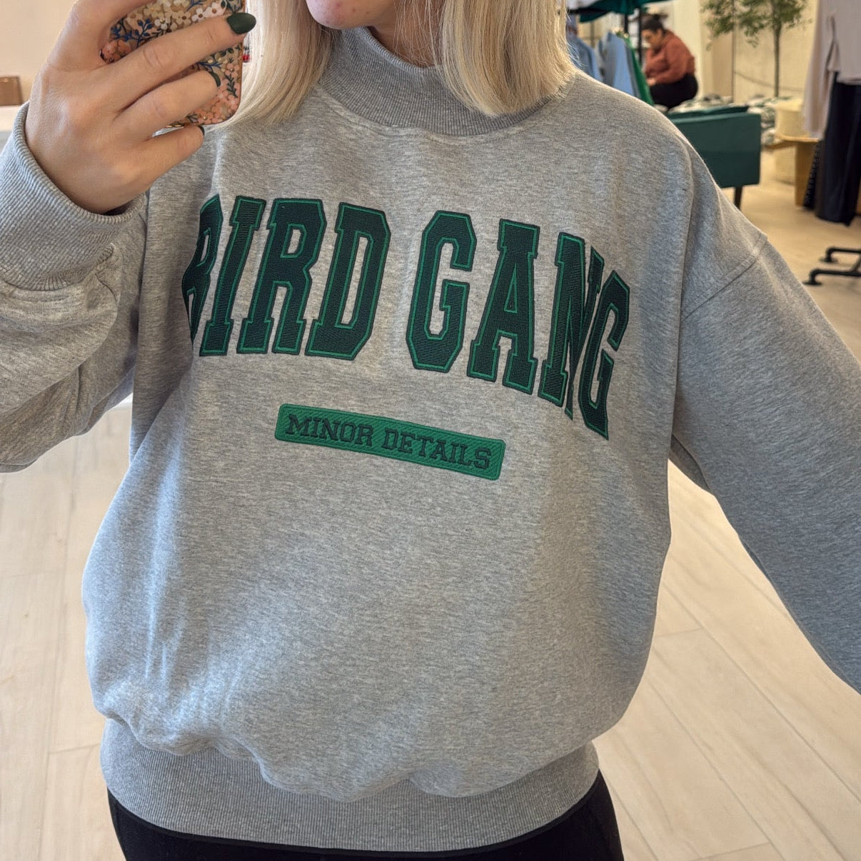 Bird Gang Mockneck Turtleneck