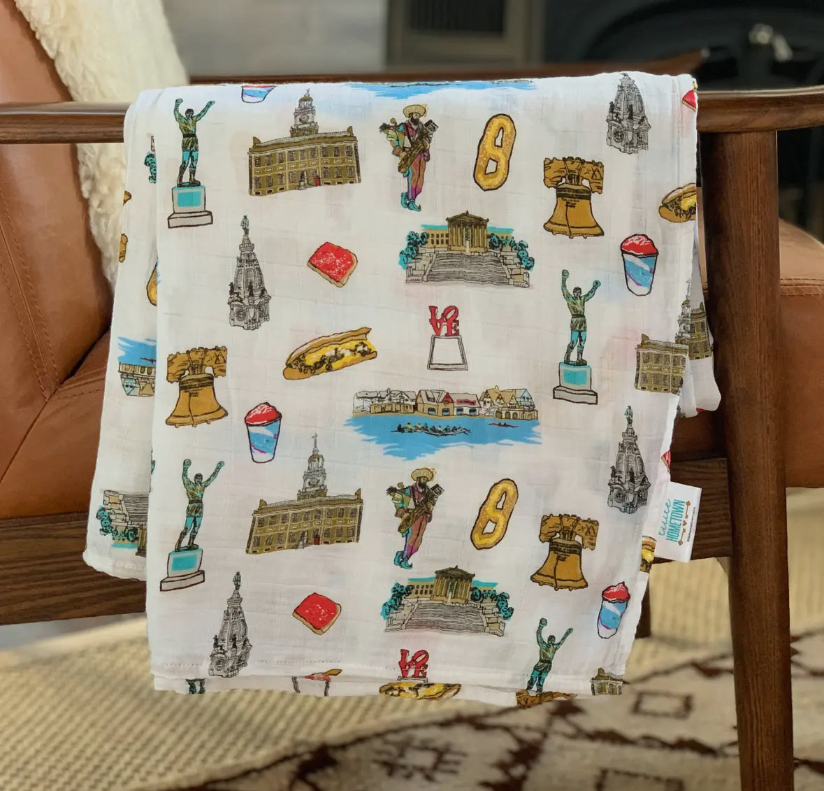 Philadelphia Swaddle Blanket