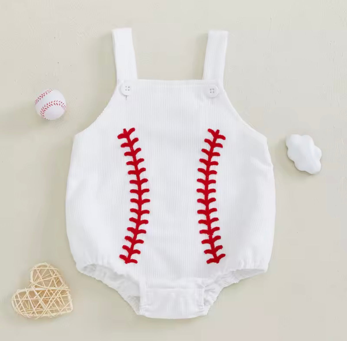 Baseball Stitch Onesie