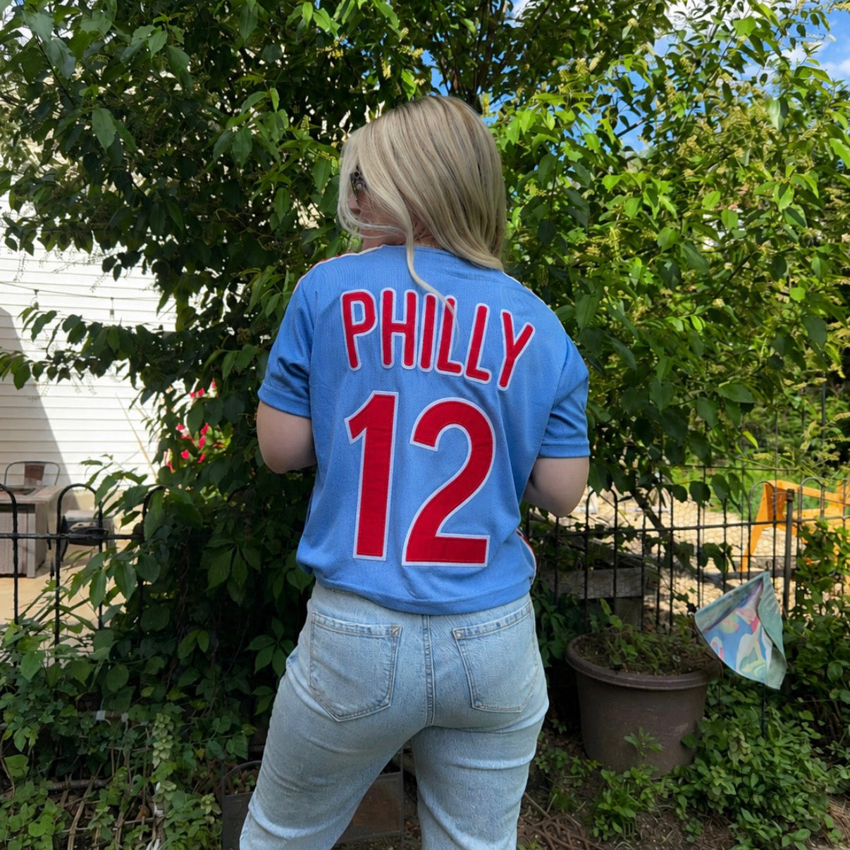 Philly Crop Jersey - Blue