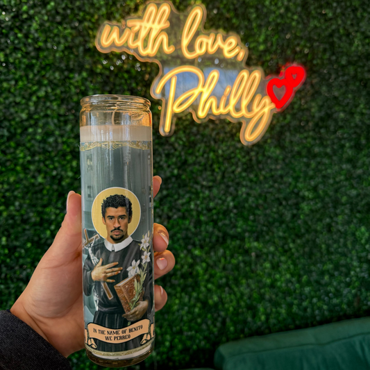 Bad Bunny Prayer Candle