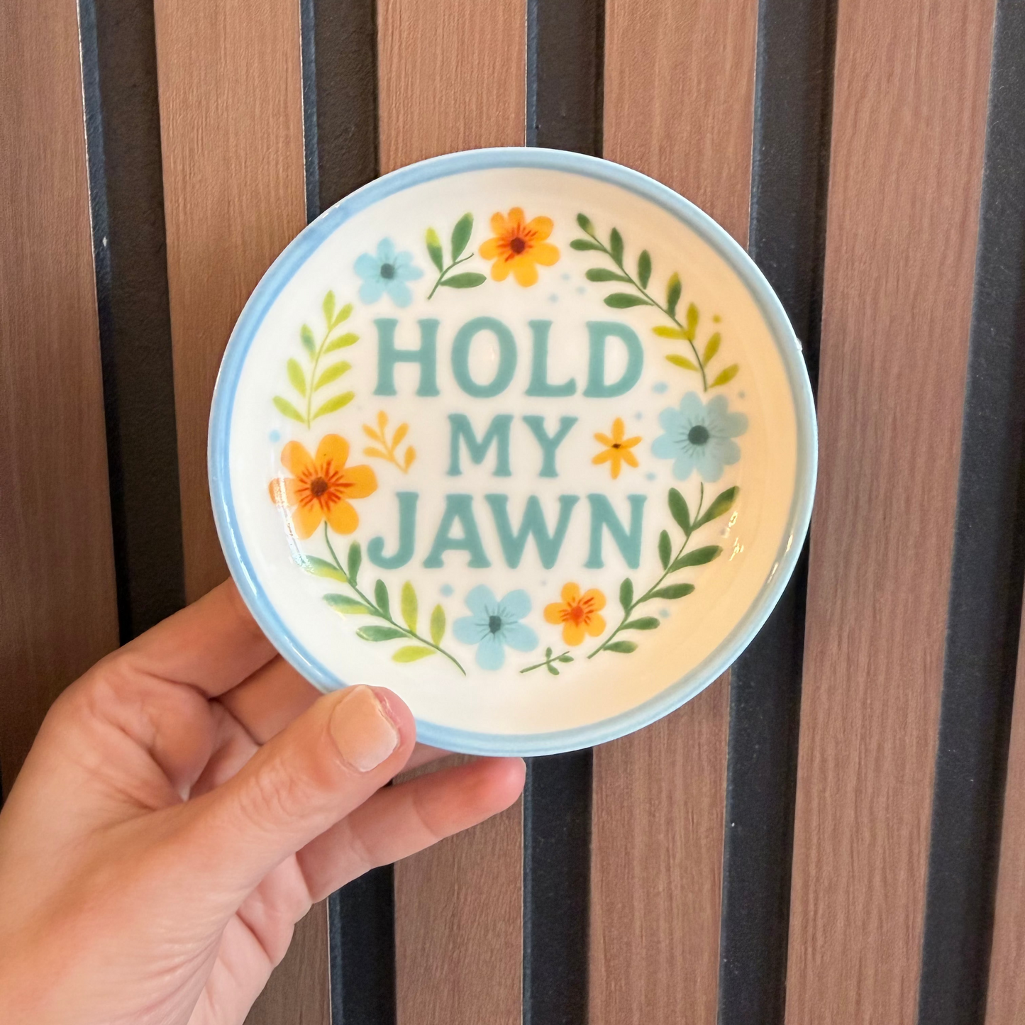 Hold My Jawn Ceramic Trinket Tray