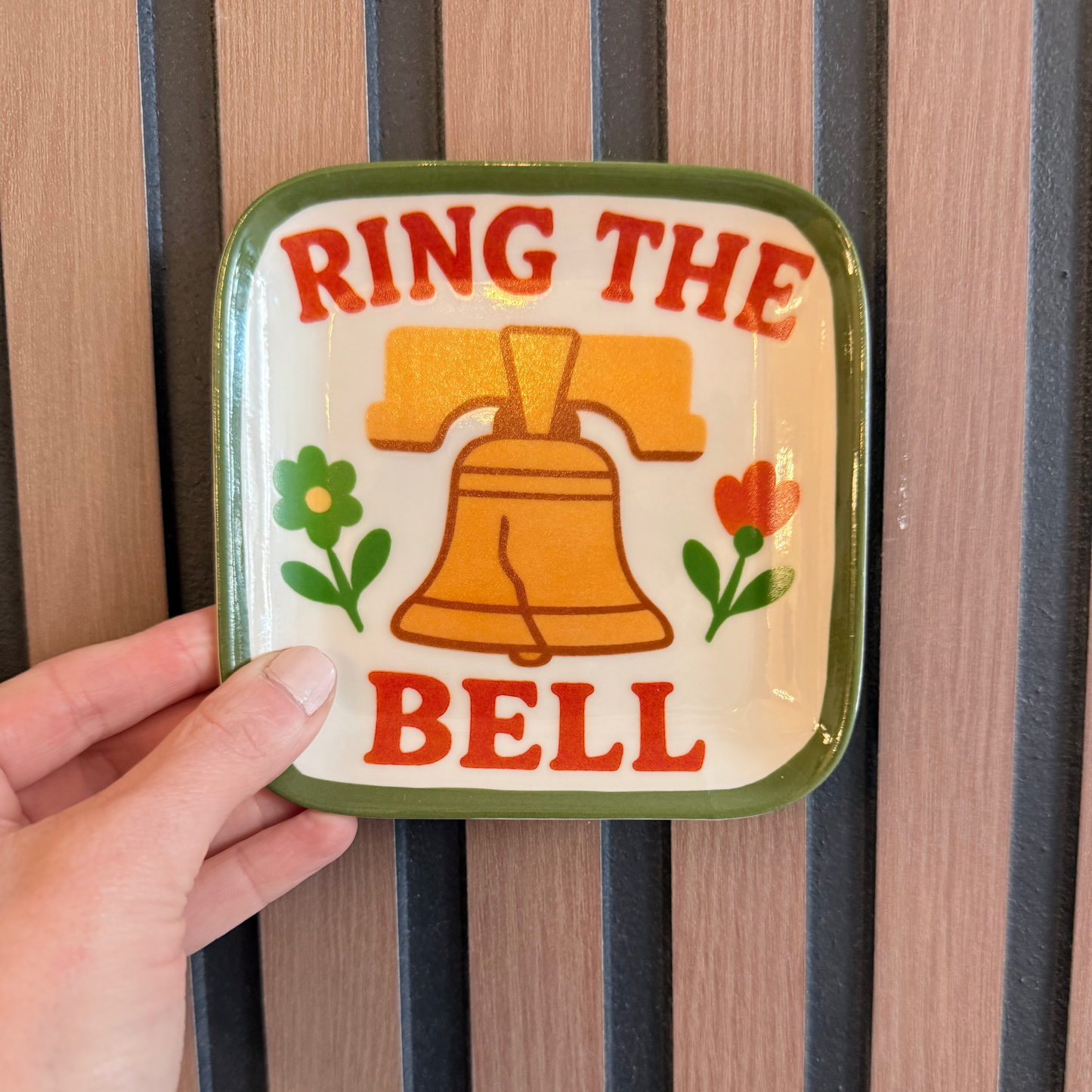 Ring The Bell Ceramic Trinket Dish