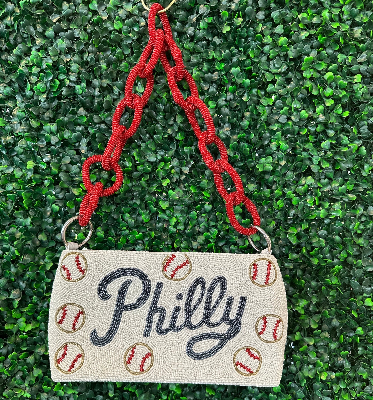 Philly Chain Link Beaded Purse
