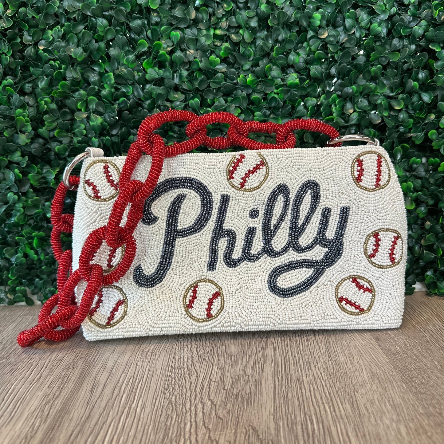 Philly Chain Link Beaded Purse