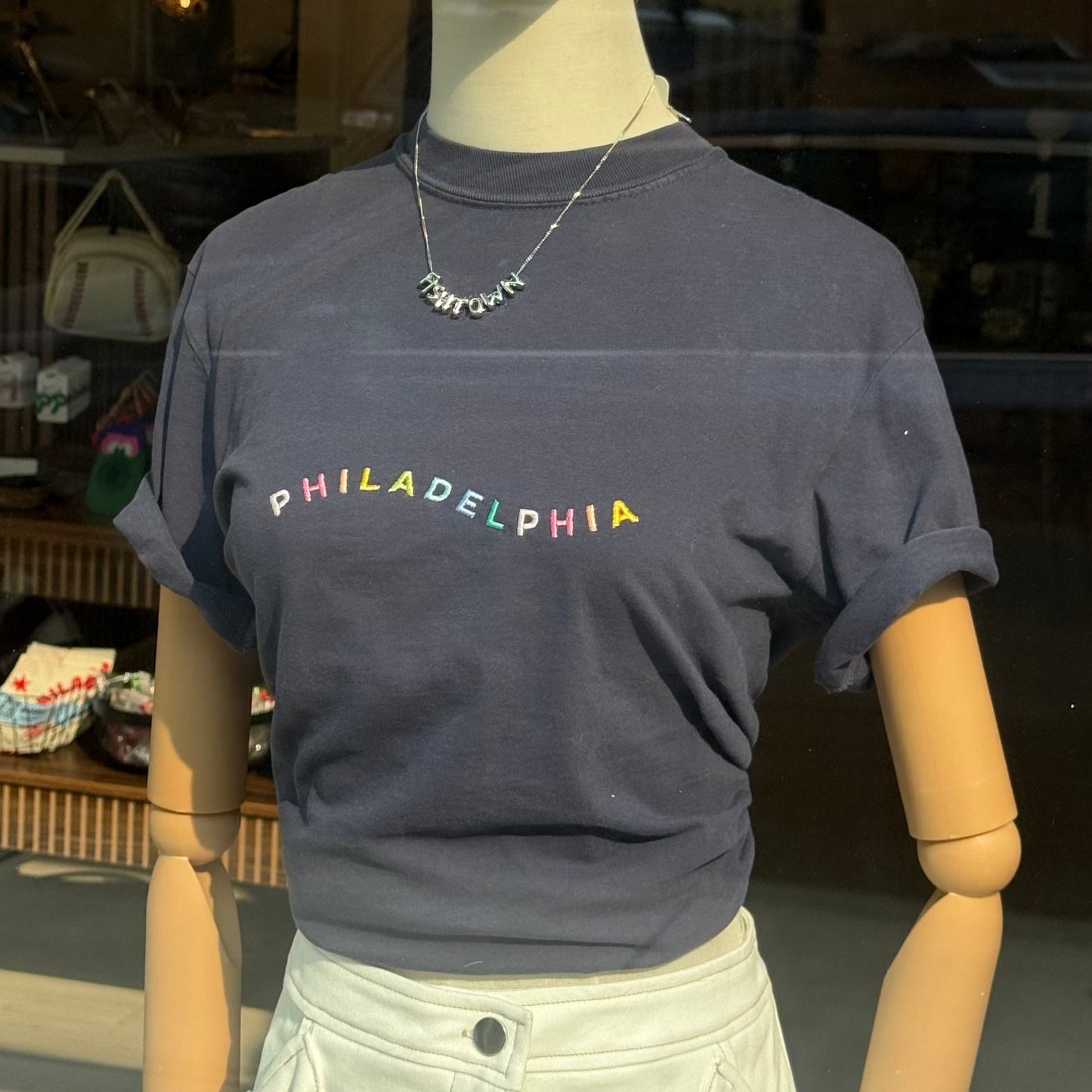 Philadelphia Wavy Embroidered Tee