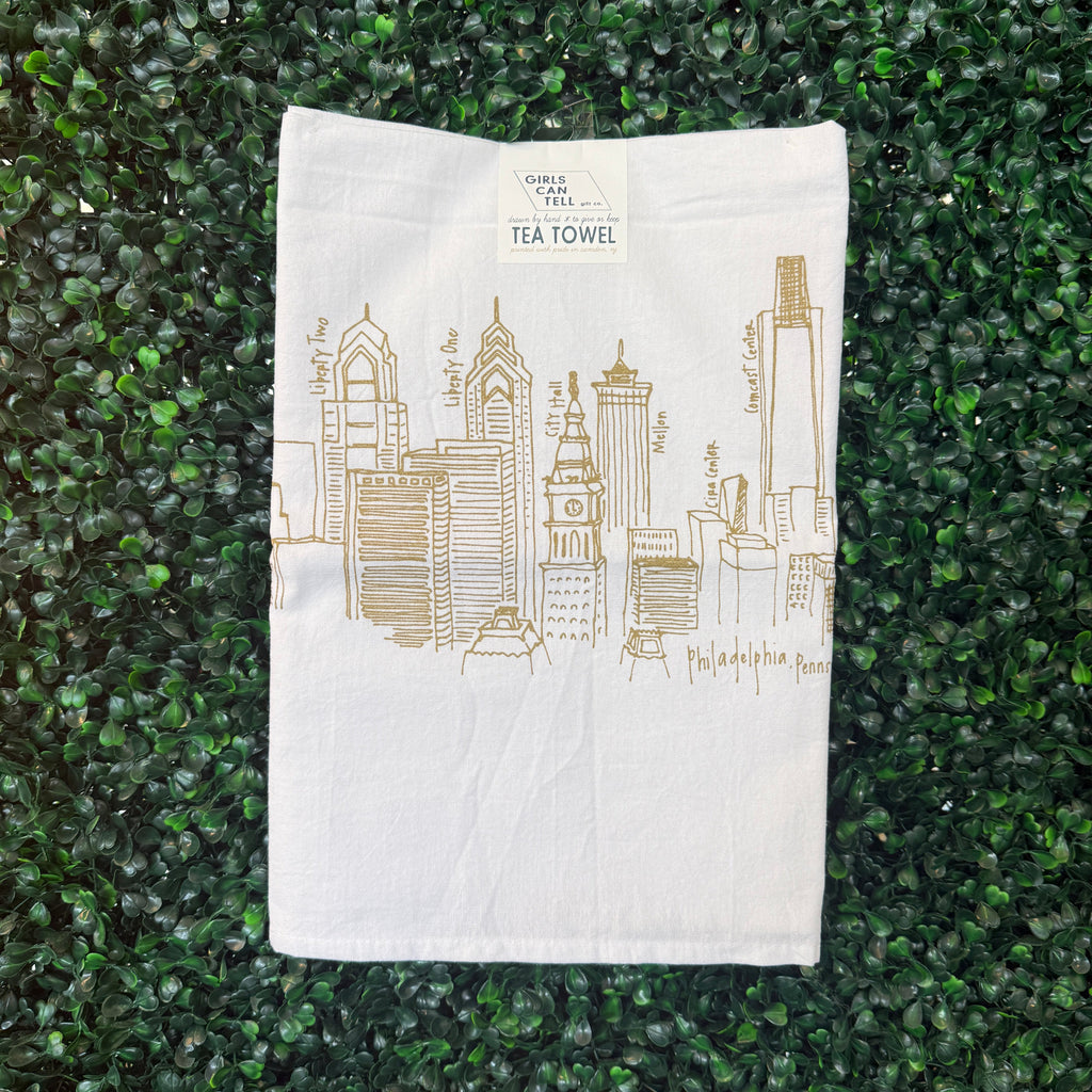 Philadelphia Skyline Tea Towel