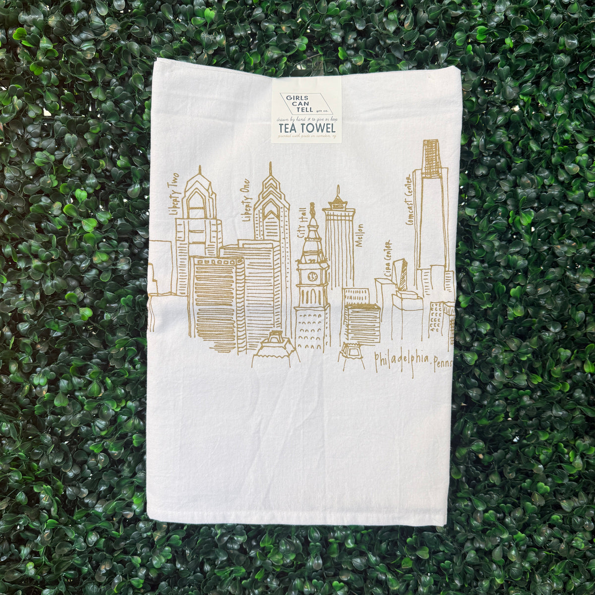Philadelphia Skyline Tea Towel