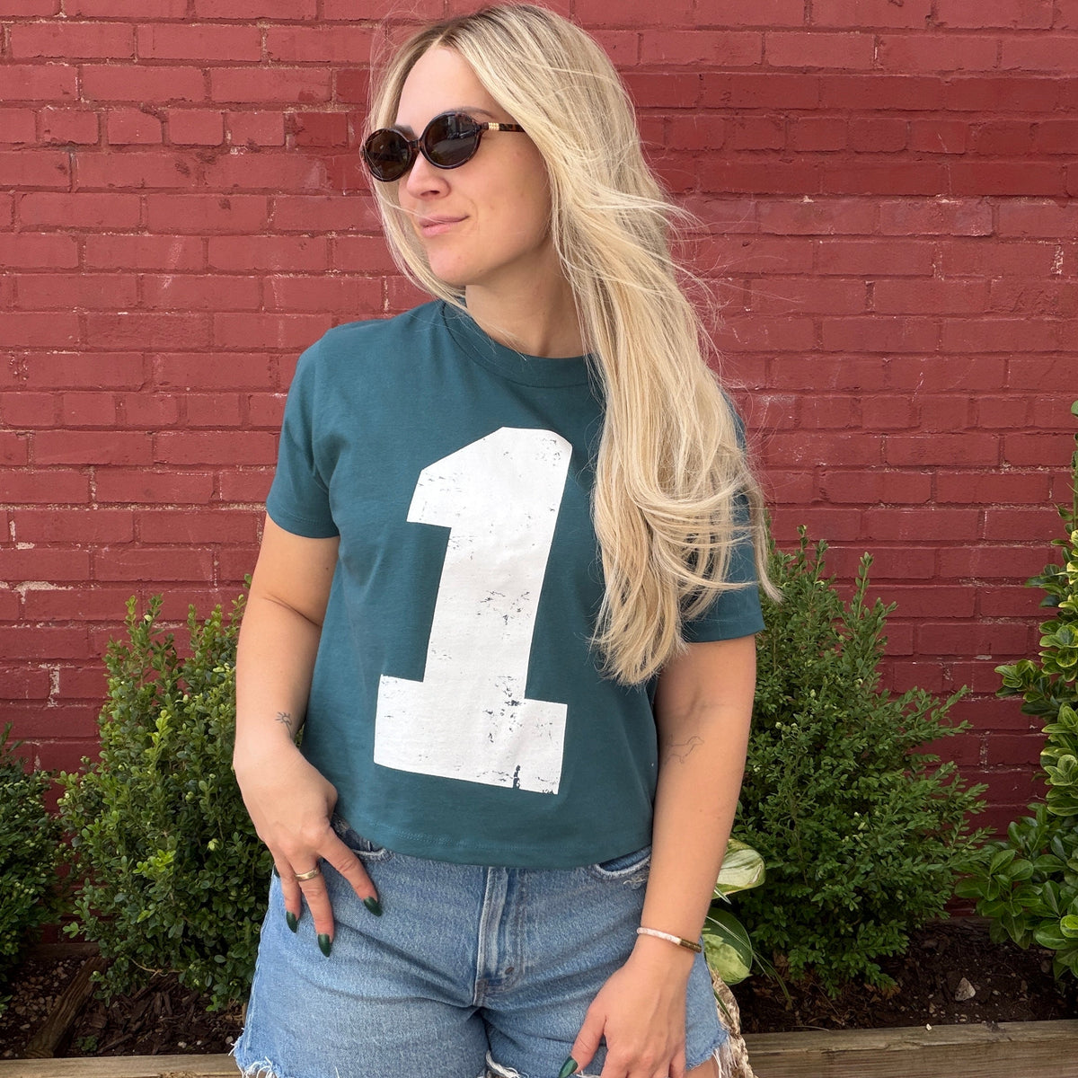 Number One Cropped Tee