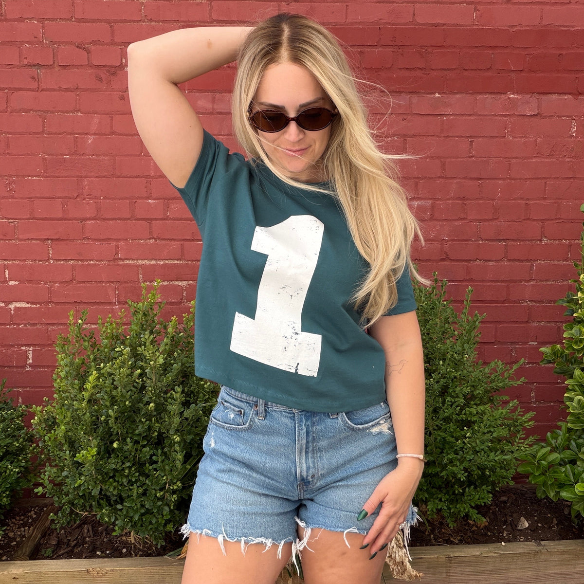 Number One Cropped Tee