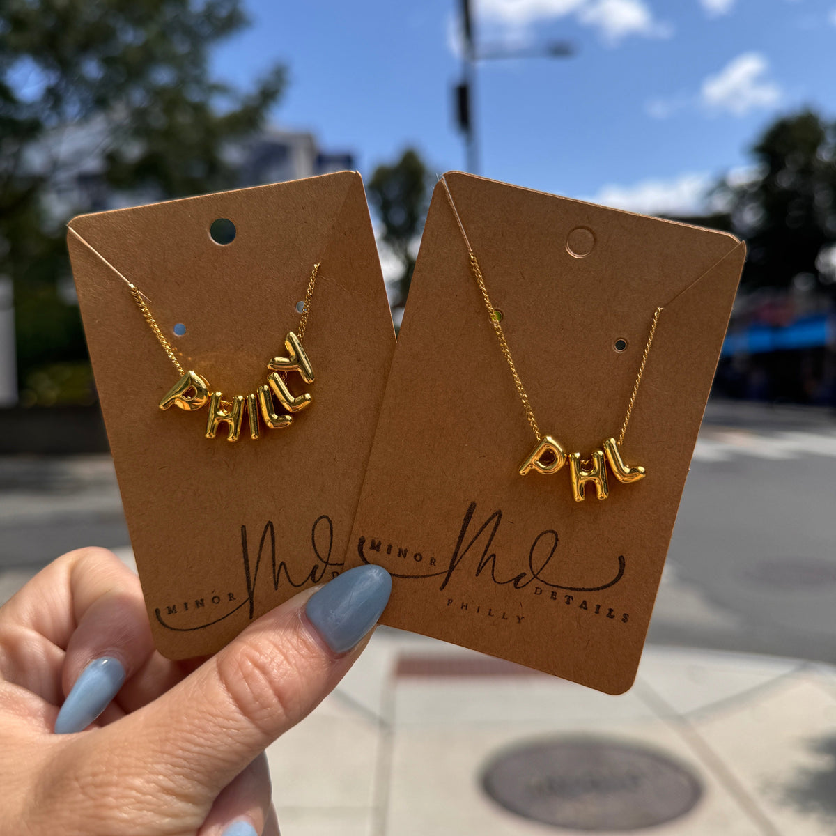 Philly/PHL Bubble Necklace